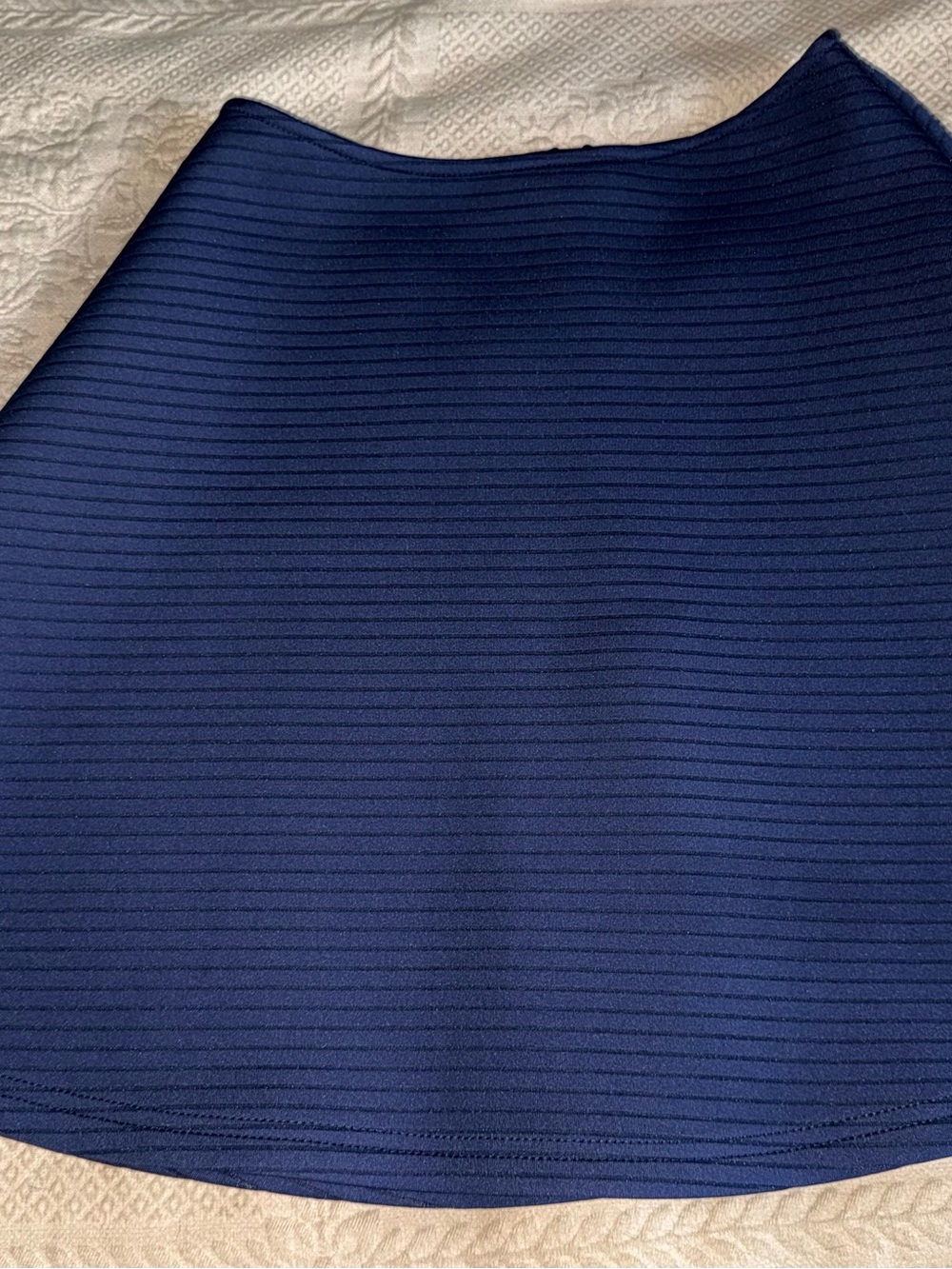 miami Navy Textured Mini Skirt